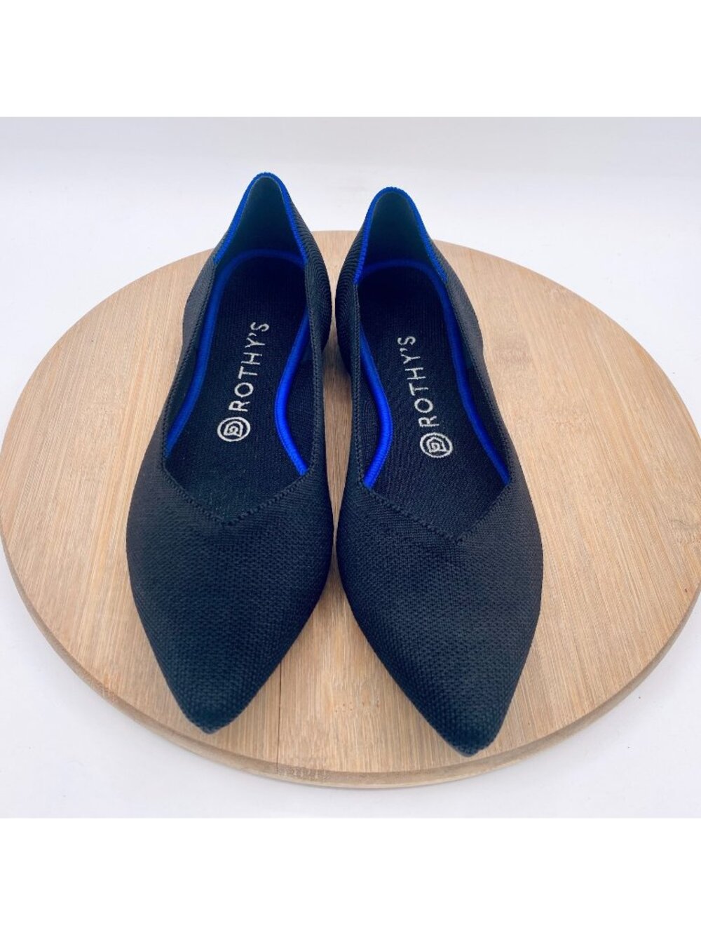 Rothy's Pointed Black Knit Flats – Women's Slip-On Comfort